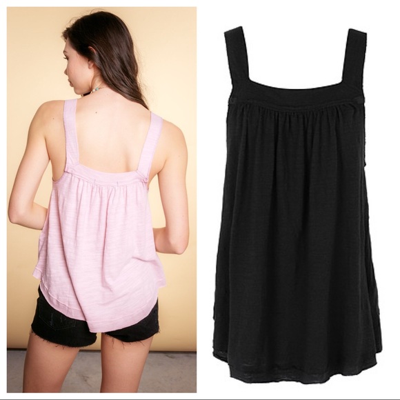 FREE PEOPLE BOHO FLOWY TANK TOP TUNIC TEE A2C - Picture 10 of 16